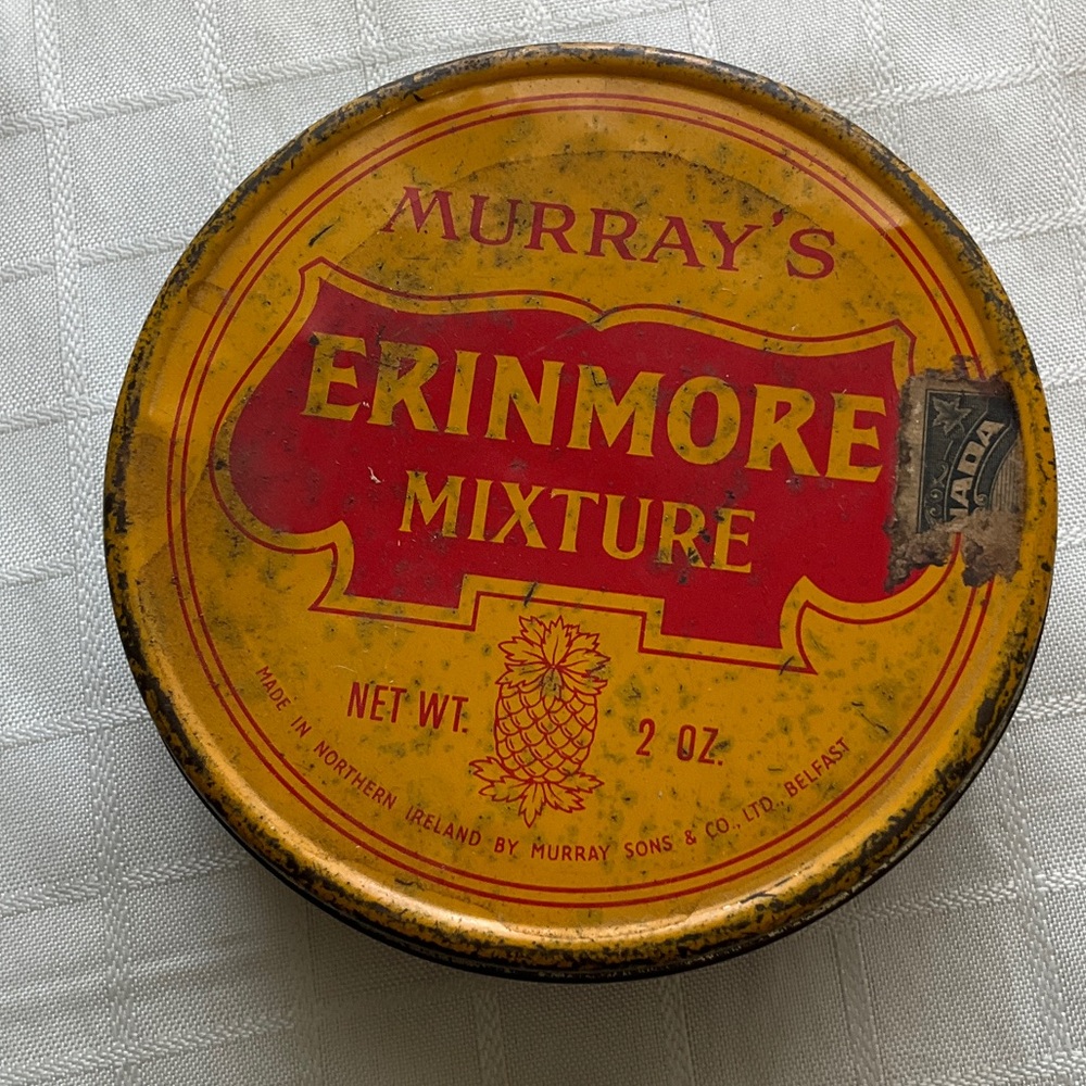 Murray's Erinmore Pipe Tabacco Mixture Tin